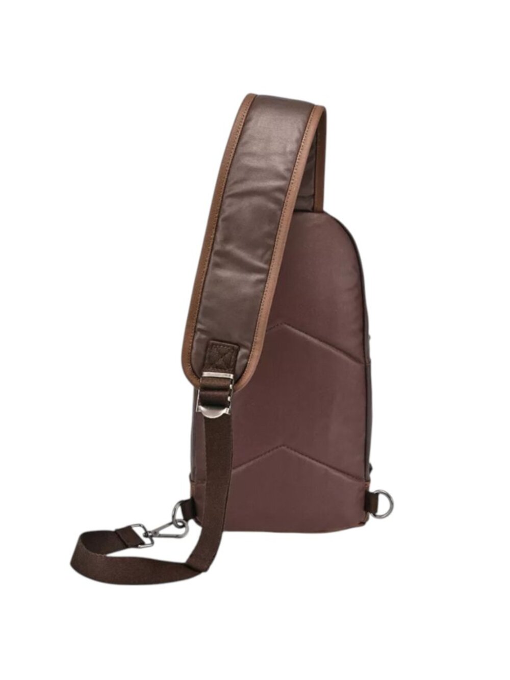 TSD The Same Direction Brand Urban Light Coated Canvas & Leather Sling Bag - Picture 2 of 5